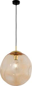Lampada a sospensione Paralume a sfera in vetro Ø 40 cm in oro Lampada a sospensione per sala da pranzo