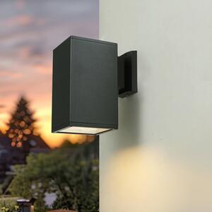 Lampada da esterno antracite IP54 E27 vetro metallo moderna luce esterna parete terrazzo giardino