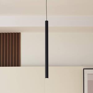 Lindby Lampada a sospensione LED Lumaro, nera, 55 cm, 48 V, dimmerabile