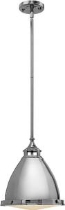 Lampada a sospensione E27 Ø 32,4 cm metallo nichel grigio design industriale cucina a sospensione