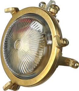 Lampada da parete per esterni IP44 G9 Ø 14 cm in ottone massiccio casa marittima cortile parete esterna