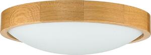 Lampada da soffitto in legno vetro Ø 37 cm rotonda moderna da soggiorno