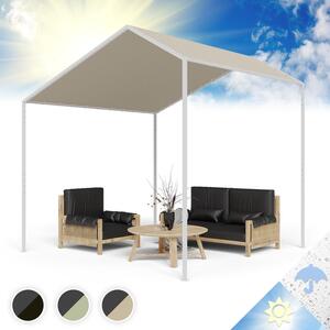 Blumfeldt Gazebo, Gazebo 3x3 con Struttura in Alluminio, Gazebo da Giardino con Tettuccio Antivento e Idrorepellente, Gazebo Esterno Resistente Con Protezione da Raggi UV 50+ per Eventi e BBQ- Beige