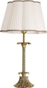 Lampada da tavolo in bronzo bianco E27 42 cm in ottone Lampada da comodino in stile liberty