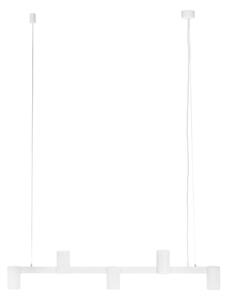 Lampada a sospensione Arcchio Brinja, bianca, lunghezza 90 cm, 5 luci, GU10