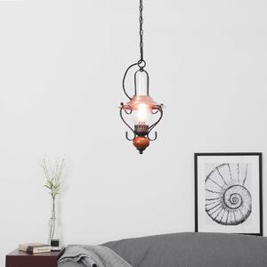 Lampada a sospensione rustica in stile petrolio con calotta in rame Attacco E14 Lampada a sospensione Luce a sospensione