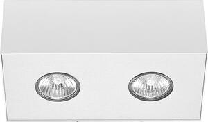 Faretto a plafone bianco CARSON metallo GU10 2 luci soffitto moderno soggiorno corridoio cucina