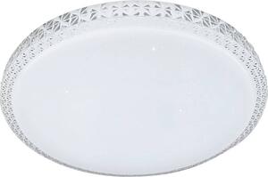 Plafoniera Narcissa bianco trasparente LED 24W L:7,5cm Ø39,5cm dimmerabile con telecomando