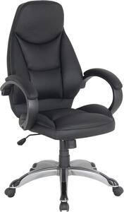 Sedia da ufficio - Sedia per scrivania - Lavorare comodamente - Altezza seduta regolabile - 66 x 70,5 x 109 cm - Nera