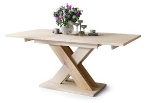 KARO Beige (Champagne)/Rovere Artisan Opaco - MODERNO TAVOLO DA PRANZO ESTENDIBILE FINO A 180 cm!
