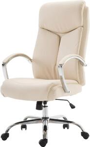 Sedia da ufficio - Sedia ergonomica - Lavoro confortevole - Elevata capacità di carico - 115-125 cm - Colore crema