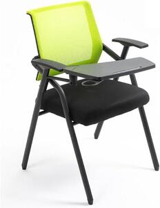 Sedia da ufficio ergonomica - Sedia pieghevole - Comfort per lavorare - Schienale alto - Altezza 34 pollici - Verde