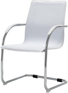 Sedia da ufficio - Sedia da lavoro - Sedia per l'home office - Design sospeso - 55 x 59 x 88 cm - Bianco