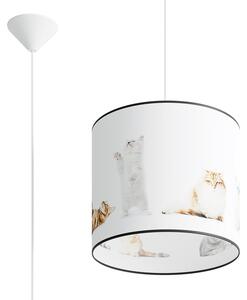 Lampada a sospensione KITTY 30 1xE27 15W PVC 95x30x30cm Sollux Lighting