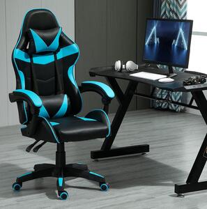 Sedia da ufficio ergonomica - Sedia girevole confortevole - Ideale per il lavoro da casa - Funzioni regolabili - Portata massima: 150 kg - Colore: blu