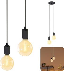 SSC-LUXon PARU lampada a sospensione vintage a 2 luci - Lampada a sospensione incl. lampadine LED Smart CCT controllabili via WLAN con Alexa, Siri e Google
