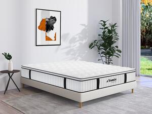 Materasso matrimoniale francese a molle insacchettate e topper integrato ignifugo 140 x 190 cm - DELICE di YSMÉE HÔTEL