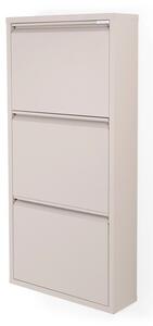 Scarpiera in metallo grigio-beige Billy - Spinder Design