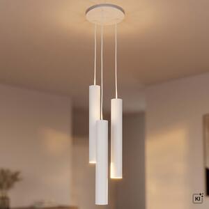 Lampada a sospensione a 3 luci GU10 bianco regolabile soggiorno sala da pranzo cucina