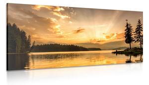 Quadro su tela – Riflesso del lago di montagna