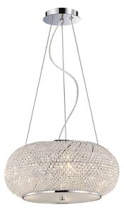 Ideal Lux - Lampadario di cristallo PASHA 10xE14/40W/230V diametro 55 cm cromo