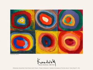Riproduzione Colour Study One Vintage Abstract - Wassily Kandinsky