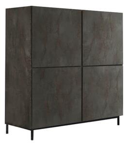 THALIA - credenza moderna con ante ammortizzate con piedini