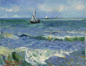 Riproduzione The Sea at Les Saintes-Maries-de-la-Mer, Vincent van Gogh