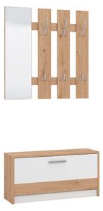 ADDIE - mobile ingresso appendiabiti moderno minimal in legno