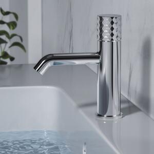 Rubinetto Lavabo A Cascata Alta In Ottone Antico Con Tubi Flessibili Inclusi - Monocomando - 2
