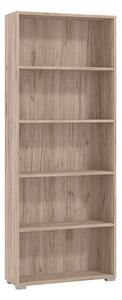 MADDIE - libreria cinque ripiani moderno minimal in legno