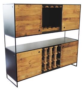 PINUS BLACK - credenza in legno massiccio