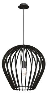 Amplex 5019 - Lampadario a cavo BALA 1xE27/20W/230V nero