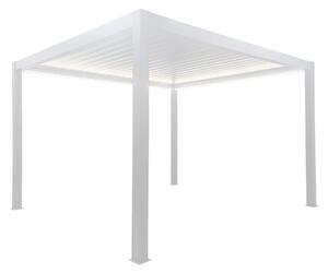 FIREBOLT - pergola bioclimatica motorizzata con led in alluminio 4 x 4 m