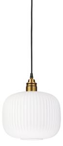 Lampada a sospensione con cavo HECTOR 1xE27/15W/230V bianco/ottone diam. 25 cm