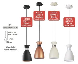 Lampadario a sospensione con filo CUTE 1xE27/60W/230V