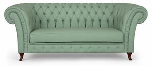 Divano Chesterfield Gabbiano in Pelle Primo Fiore Premium – Iconico, Finiture di Pregio