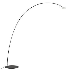 Rossini Hole HOL008 lampada da terra ad arco LED struttura nera