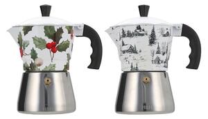 Caffettiera 3 tazze in alluminio e acciaio inox
