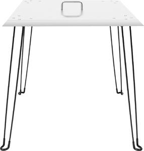 Braciere da esterno - Schermo termico e copertura in acciaio inossidabile - 61x61x61 cm, quadrato - Con maniglia di trasporto - Dirige il calore verso il basso e verso l'esterno