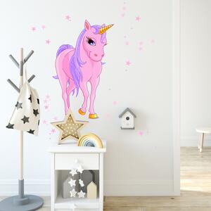 Adesivo per bambina - Unicorno rosa