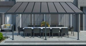 Tettoia per terrazza in alluminio Sierra Palram - Canopia 3 x 5,46 m antracite Heat Block