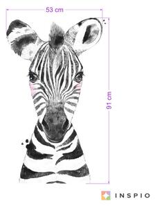 Adesivo - Zebra grande in bianco e nero