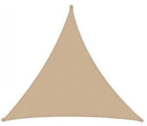 Vela ombreggiante tessuto triangolare sabbia cm360x360x360
