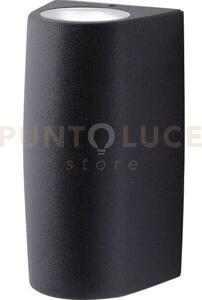 Aosta applique piccola biemissione 2 luci attacco gu10 2 luci nero 
