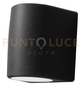Aosta applique grande 1 luce attacco gx53 nero ip55 lampadina led i