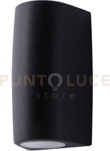 Aosta applique piccola 1 luce attacco gu10 nero ip55