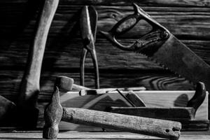 Strumento Dello Scalpello Da Legno Del Carpentiere Con La Scultura