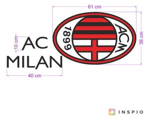 Adesivo murale AC Milan
