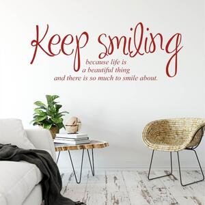 Adesivi da parete - Keep smiling II